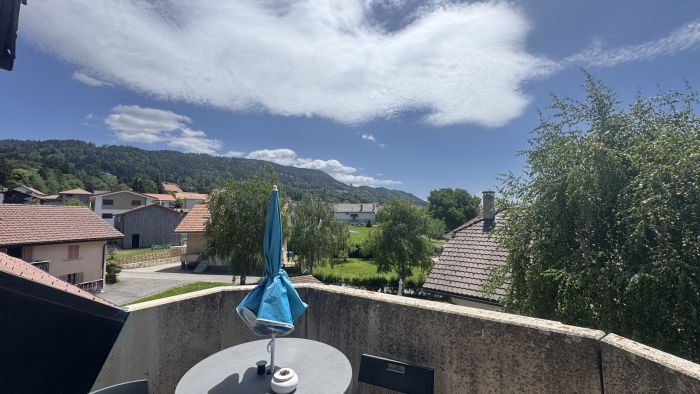 Balkon mit Blick ins Grüne