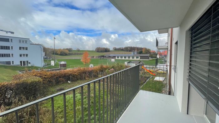 Balkon mit Blick ins Grüne